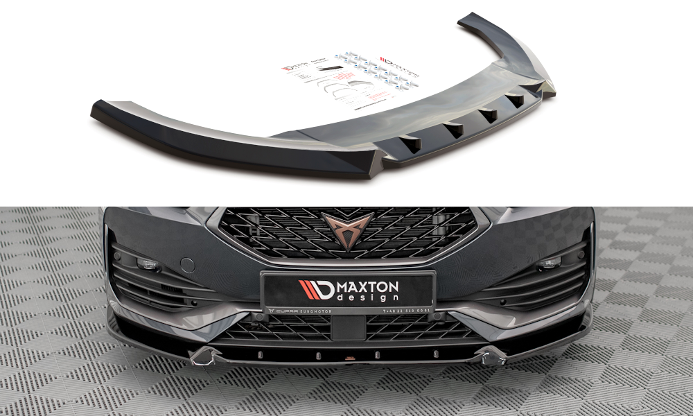 Front Ansatz V.1 für Cupra Leon Mk1 schwarz Hochglanz