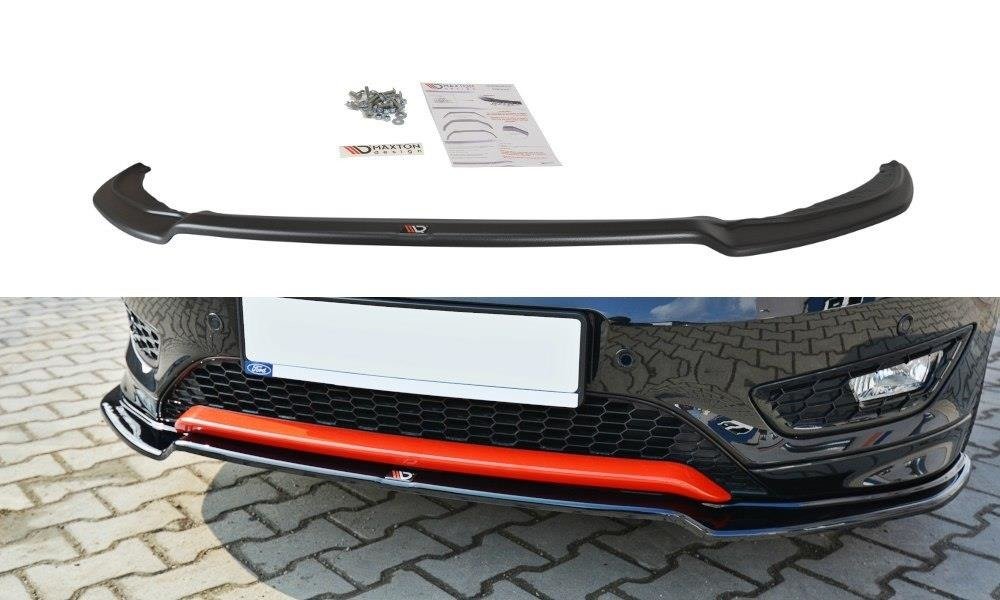 Front Ansatz V.2 für Ford Focus ST-Line Mk3 FL schwarz Hochglanz