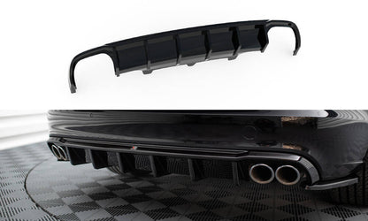 Diffusor Heck Ansatz für Audi A6 Limousine / Avant C7 (Doppelauspuff li. re.)