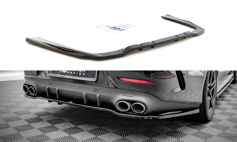 Mittlerer Cup Diffusor DTM Look Heck Ansatz für Mercedes-AMG CLS 53 C257 schwarz Hochglanz