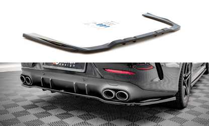 Mittlerer Cup Diffusor DTM Look Heck Ansatz für Mercedes-AMG CLS 53 C257 schwarz Hochglanz
