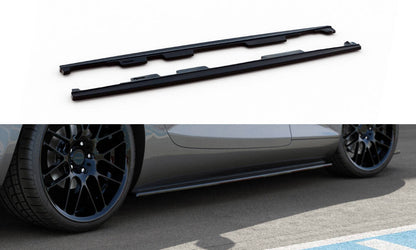 Seitenschweller Ansatz für Mercedes-AMG GT / GT S C190 Facelift schwarz Hochglanz