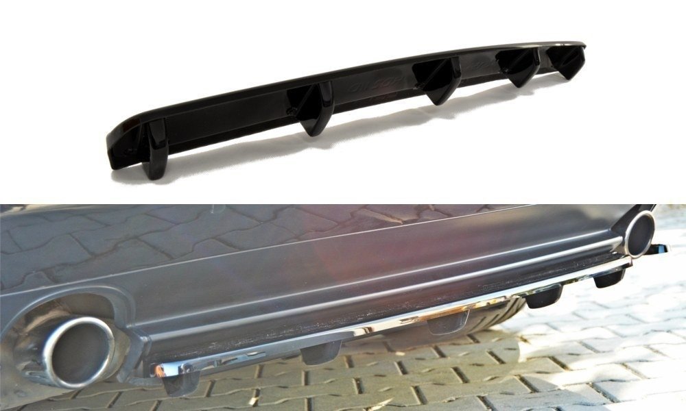 Mittlerer Diffusor Heck Ansatz für ALFA ROMEO 159 im DTM LOOK schwarz matt