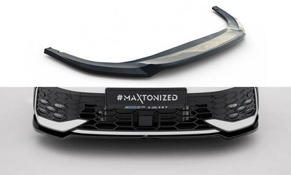 Front Ansatz V.3 für VW Golf GTI / GTE / R-Line Mk8 Facelift schwarz Hochglanz