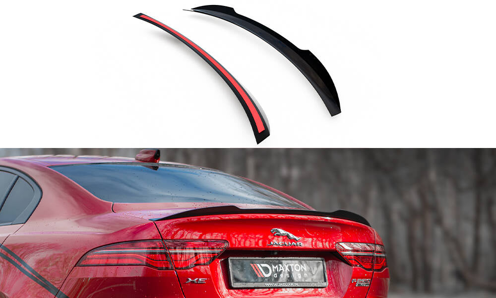 Spoiler CAP für Jaguar XE R-Dynamic X760 Facelift schwarz Hochglanz