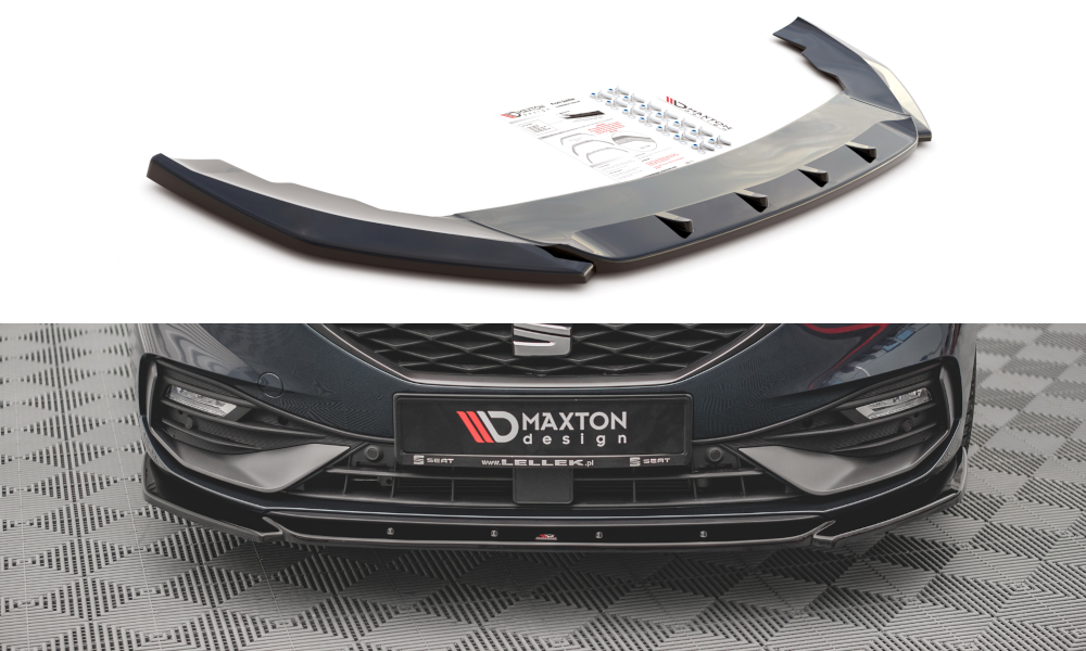 Front Ansatz V.2 für Seat Leon FR Mk4 schwarz Hochglanz