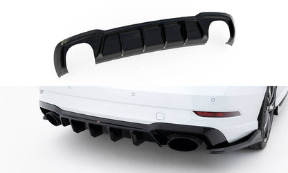 Diffusor Heck Ansatz V.2 für Audi RS3 Limousine 8V Facelift schwarz Hochglanz