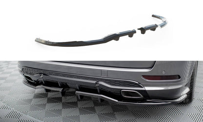 Mittlerer Cup Diffusor DTM Look Heck Ansatz für Ford S-Max ST-Line Mk2 schwarz Hochglanz