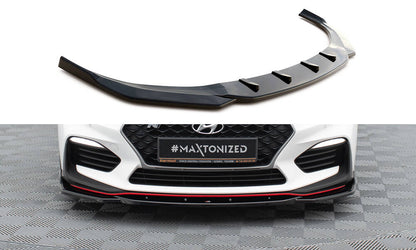 Front Ansatz V.4 für Hyundai I30 N Mk3 Hatchback/ Fastback schwarz Hochglanz