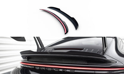 Niedriger Spoiler CAP für Porsche 911 992 GT3 schwarz Hochglanz
