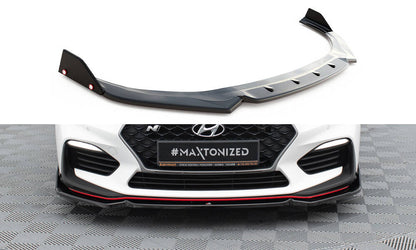 Front Ansatz V.6 + Flaps für Hyundai I30 N Mk3 Hatchback/Fastback