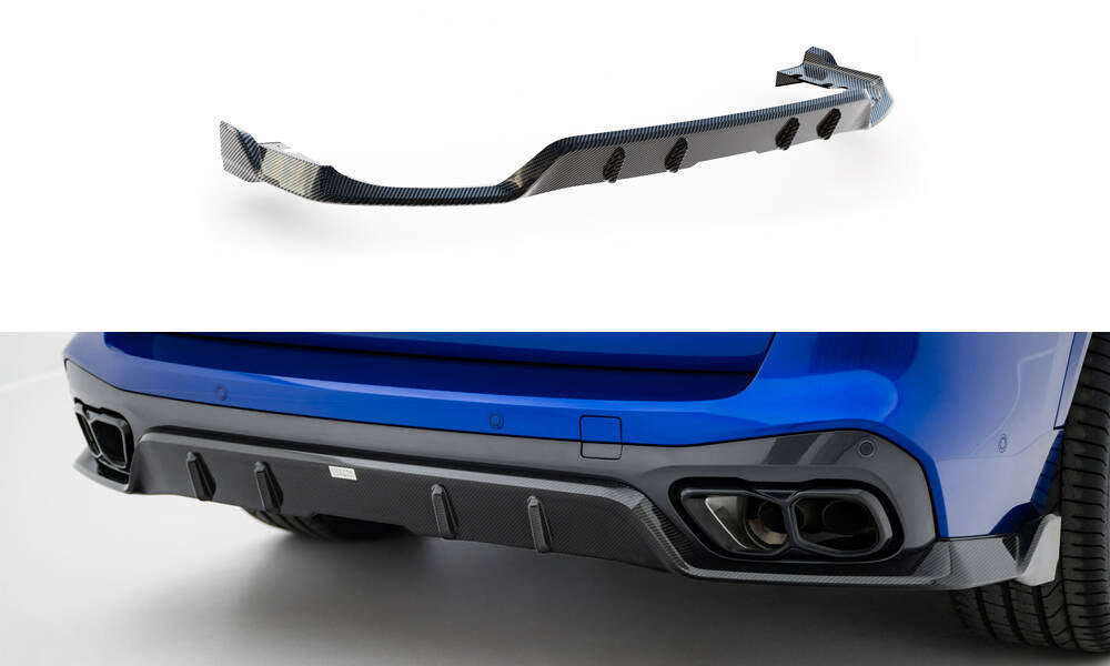 Prepreg Carbon Fiber Diffusor Heck Ansatz für BMW X5 M-Paket G05 Facelift