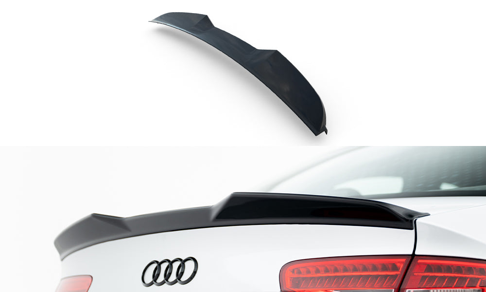Spoiler CAP 3D für Audi S4 Limousine B8 Facelift schwarz Hochglanz