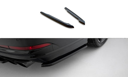 Heck Ansatz Flaps Diffusor für Audi S8 D5 schwarz Hochglanz