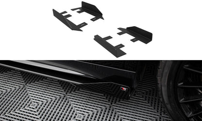 Seitenschweller Flaps für Mercedes-AMG A35 W177 Facelift schwarz Hochglanz