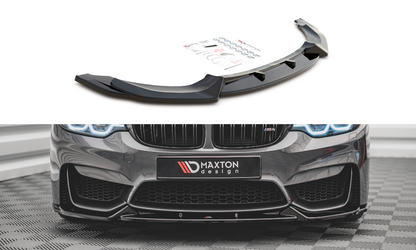 Front Ansatz für BMW M4 F82 schwarz Hochglanz