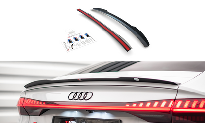 Spoiler CAP für Audi A7 C8 / C8 S-Line / S7 C8 / RS7 C8 schwarz Hochglanz