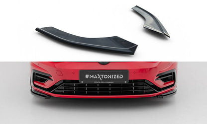 Front Ansatz für VW Golf R / R-Line Mk7 Facelift schwarz Hochglanz