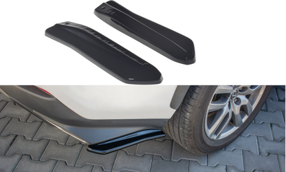 Heck Ansatz Flaps Diffusor für Lexus NX Facelift schwarz Hochglanz