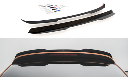 Spoiler CAP für Audi Q7 S-Line Mk.1 schwarz Hochglanz