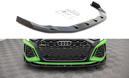 Front Ansatz V.2 für Audi RS3 Limousine 8Y schwarz Hochglanz