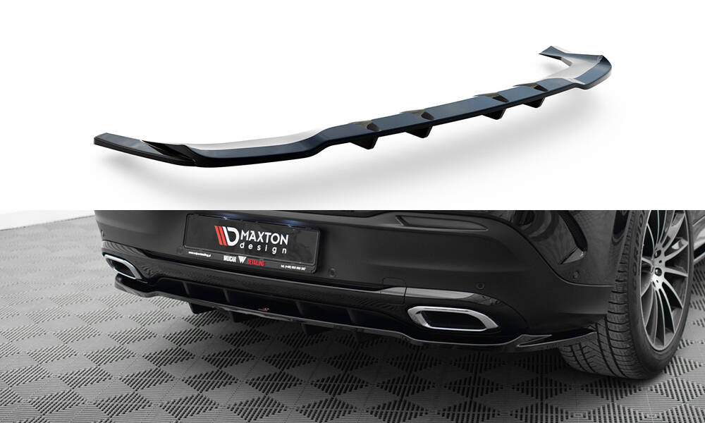 Mittlerer Cup Diffusor DTM Look Heck Ansatz für Mercedes-Benz GLE Coupe AMG-Line C167 / C167 Facelift schwarz Hochglanz