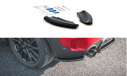 Heck Ansatz Flaps Diffusor für Mini Countryman Mk2 F60 JCW schwarz Hochglanz