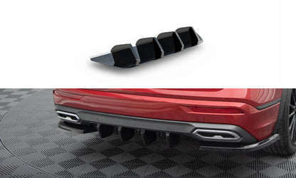 Diffusor Heck Ansatz für Seat Tarraco FR Mk1 schwarz Hochglanz