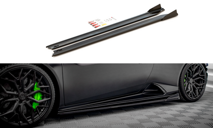 Seitenschweller Ansatz für Lamborghini Huracan EVO schwarz Hochglanz