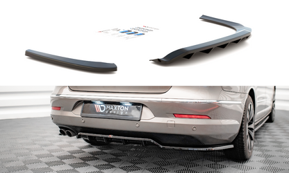 Mittlerer Cup Diffusor DTM Look Heck Ansatz für VW Passat CC schwarz Hochglanz