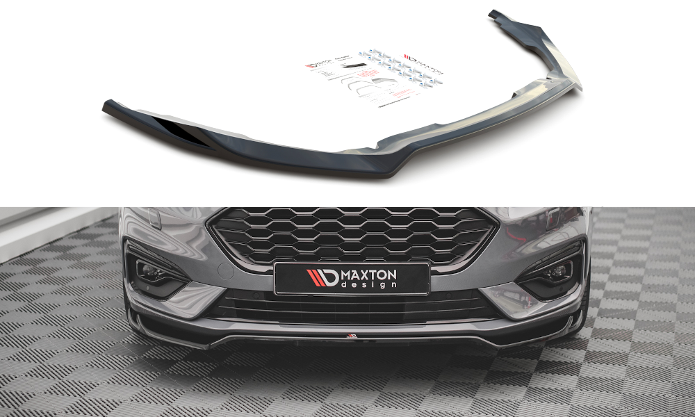 Front Ansatz V.1 für Ford Mondeo ST-Line Mk5 Facelift schwarz Hochglanz