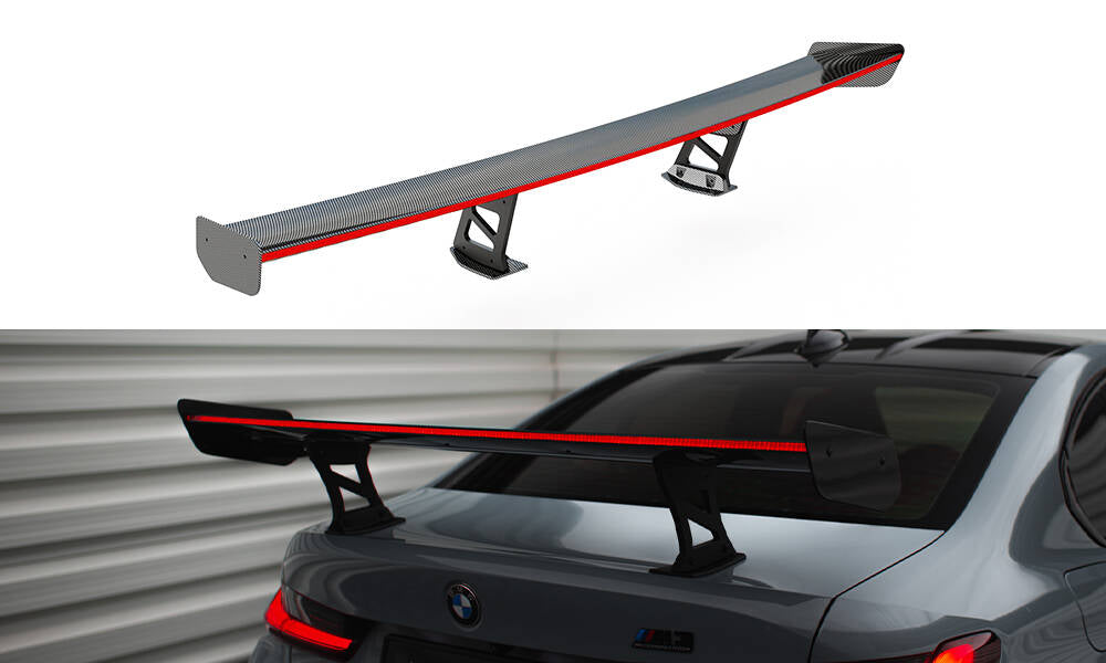 Carbon Spoiler With Internal Brackets Uprights + LED BMW M3 G80 / M340i G20 / 3 M-Paket G20 / 3 Standard G20