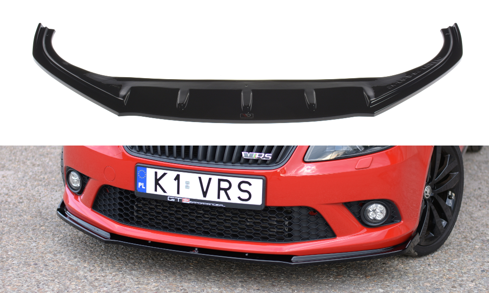 Front Ansatz für Skoda Fabia RS Mk2 schwarz matt