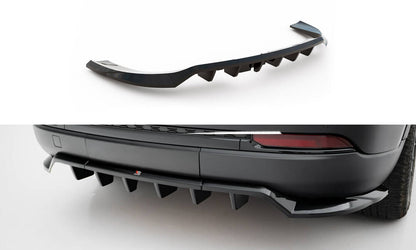 Mittlerer Cup Diffusor DTM Look Heck Ansatz für Jeep Grand Cherokee Trailhawk Mk5 schwarz Hochglanz