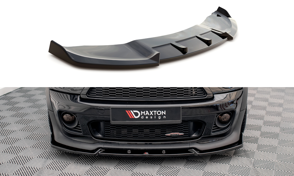 Front Ansatz V.3 für Mini Cooper John Cooper Works R56 schwarz Hochglanz