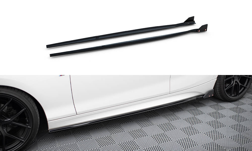 Seitenschweller Ansatz für V.4 + Flaps BMW 1er M-Paket / M140i F20 Facelift