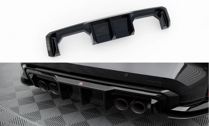 Diffusor Heck Ansatz für BMW M3 Limousine / Touring G80 / G81 schwarz Hochglanz