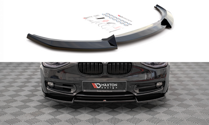 Front Ansatz V.2 für BMW 1er F20 schwarz Hochglanz
