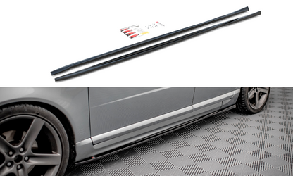 Seitenschweller Ansatz für Volvo V70 Mk3 Carbon Look