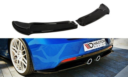 Heck Ansatz Flaps Diffusor für VW GOLF 6 R schwarz matt
