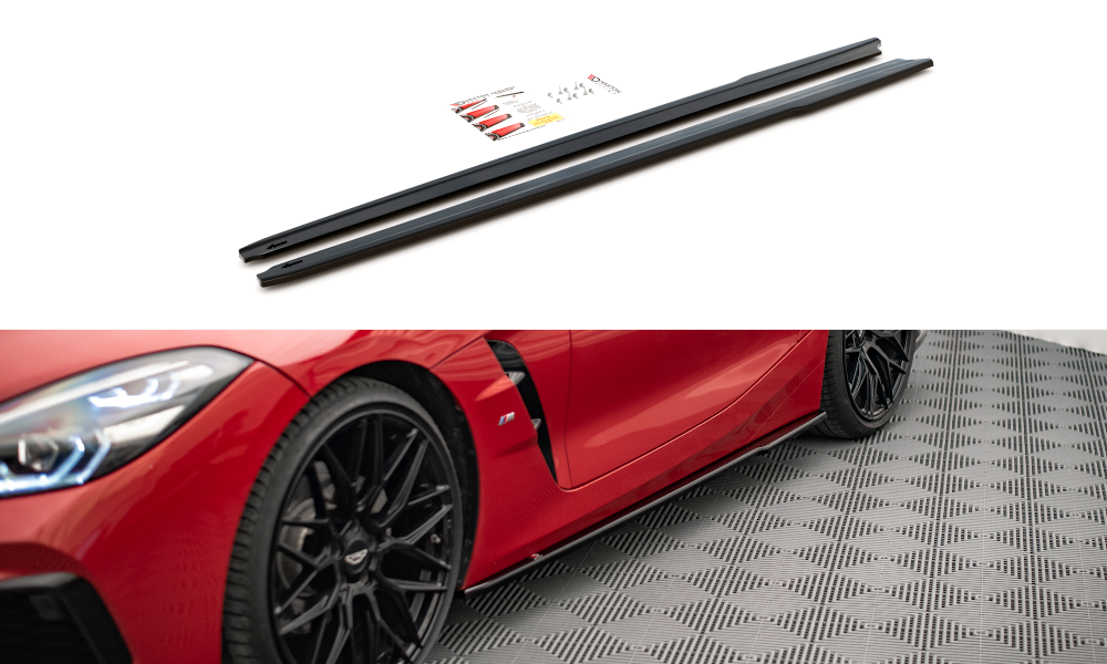 Seitenschweller Ansatz für BMW Z4 M-Paket G29 schwarz Hochglanz