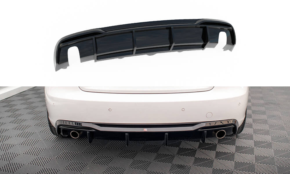 Diffusor Heck Ansatz für Audi A5 8T Facelift (Einzelauspuff li. re.)