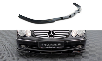 Front Ansatz V.1 für MERCEDES CLK W 209 FÜR STANDARD STOßSTANGE schwarz Hochglanz