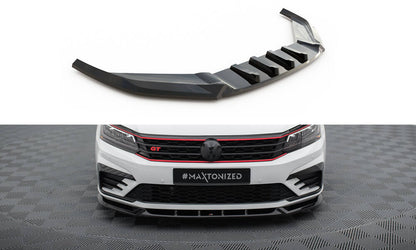 Front Ansatz V.1 für VW Passat GT B8 Facelift USA schwarz Hochglanz