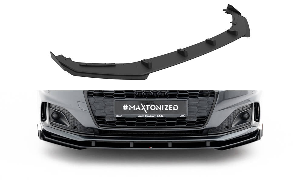 Street Pro Front Ansatz für +Flaps für + Flaps Audi A5 F5 Facelift schwarz Hochglanz