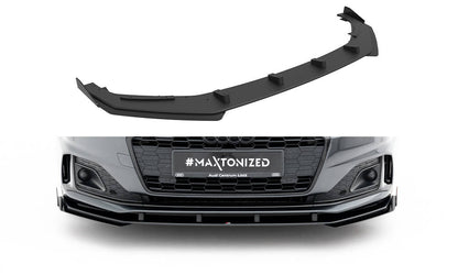 Street Pro Front Ansatz für +Flaps für + Flaps Audi A5 F5 Facelift schwarz Hochglanz