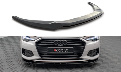 Front Ansatz V.3 für Audi A6 C8 schwarz Hochglanz