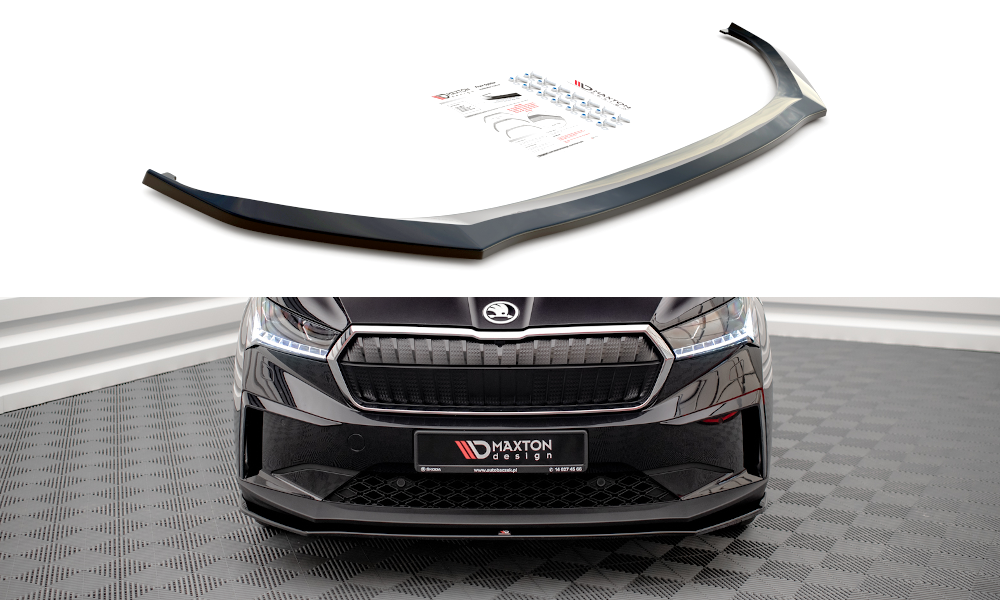 Front Ansatz V.1 für Skoda Enyaq iV schwarz Hochglanz