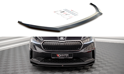 Front Ansatz V.1 für Skoda Enyaq iV schwarz Hochglanz