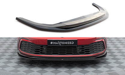 Front Ansatz V.5 für VW Golf GTI / GTE / GTD / R-Line Mk8 schwarz Hochglanz